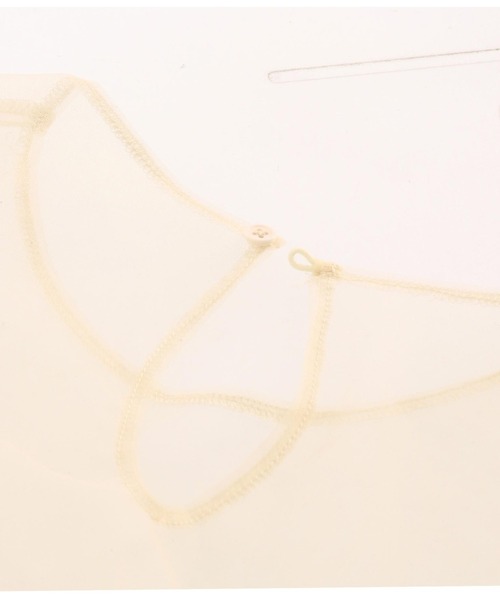 Settimissimo(セッティミッシモ)の「フリルキャンディースリーブ シアー プルオーバー 長袖(Tシャツ/カットソー・レディース・ブラック/アイボリー・FREE)」の15枚目の写真