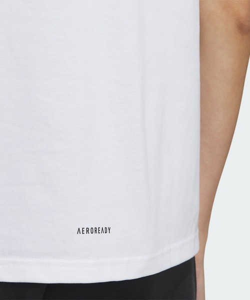 adidas(アディダス)の「ワーディング ルーズフィット シングルジャージー 半袖Tシャツ / アディダス adidas(Tシャツ/カットソー・レディース・ホワイト・X-LARGE/SMALL/MEDIUM/LARGE/XX-LARGE)」の3枚目の写真