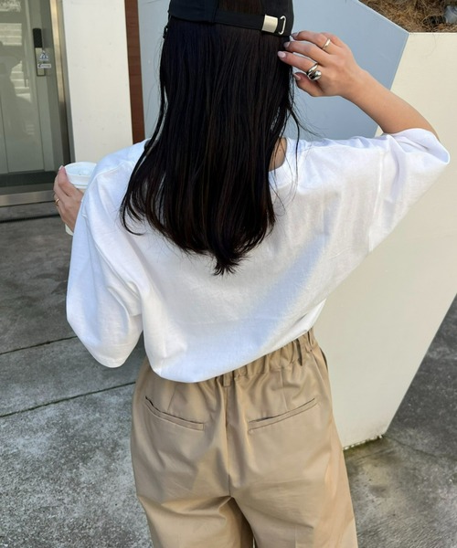 CIAOPANIC TYPY（チャオパニックティピー）の「USAコットンアソートロゴ裾ラウンドTEE（Tシャツ/カットソー・レディース・ホワイト系その他/ホワイト/ホワイト系その他2・ONE SIZE）」の18枚目の写真