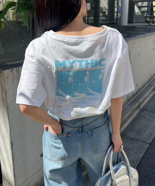 CIAOPANIC TYPY（チャオパニックティピー）の「USAコットンアソートロゴ裾ラウンドTEE（Tシャツ/カットソー・レディース・ホワイト系その他/ホワイト/ホワイト系その他2・ONE SIZE）」の7枚目の写真