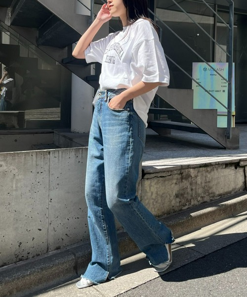 CIAOPANIC TYPY（チャオパニックティピー）の「USAコットンアソートロゴ裾ラウンドTEE（Tシャツ/カットソー・レディース・ホワイト系その他/ホワイト/ホワイト系その他2・ONE SIZE）」の14枚目の写真