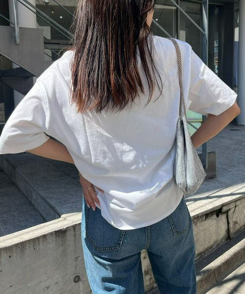 CIAOPANIC TYPY（チャオパニックティピー）の「USAコットンアソートロゴ裾ラウンドTEE（Tシャツ/カットソー・レディース・ホワイト系その他/ホワイト/ホワイト系その他2・ONE SIZE）」の10枚目の写真