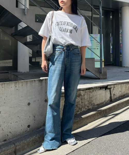 CIAOPANIC TYPY（チャオパニックティピー）の「USAコットンアソートロゴ裾ラウンドTEE（Tシャツ/カットソー・レディース・ホワイト系その他/ホワイト/ホワイト系その他2・ONE SIZE）」の13枚目の写真