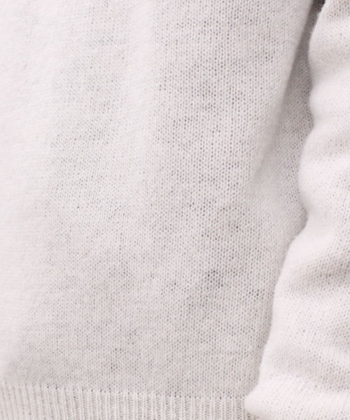 CIAOPANIC（チャオパニック）の「【Ciaopanic】　ウォッシャブル天竺編みC/N（ニット/セーター・メンズ・ホワイト/グレー/グリーン/ダークブルー/ネイビー/マスタード/エンジ/オレンジ・LARGE/MEDIUM）」の11枚目の写真