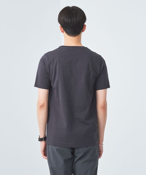 green label relaxing（グリーンレーベルリラクシング）の「スパニッシュピマ ミックス クルーネック Tシャツ（Tシャツ/カットソー・メンズ・ライトグレー/オフホワイト/ピンク/ダークグレー・XL/M/XXL/L/S）」の11枚目の写真