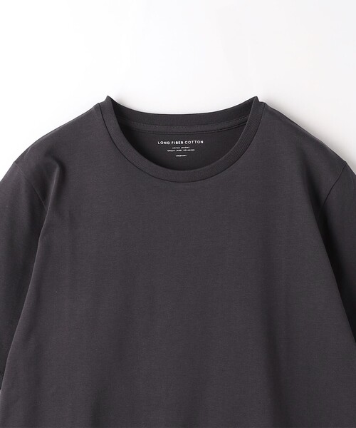 green label relaxing（グリーンレーベルリラクシング）の「スパニッシュピマ ミックス クルーネック Tシャツ（Tシャツ/カットソー・メンズ・ライトグレー/オフホワイト/ピンク/ダークグレー・XL/M/XXL/L/S）」の14枚目の写真