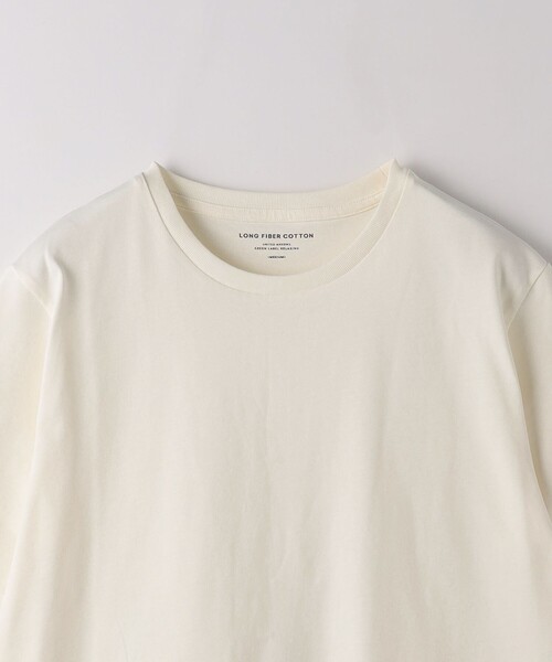 green label relaxing（グリーンレーベルリラクシング）の「スパニッシュピマ ミックス クルーネック Tシャツ（Tシャツ/カットソー・メンズ・ライトグレー/オフホワイト/ピンク/ダークグレー・XL/M/XXL/L/S）」の18枚目の写真
