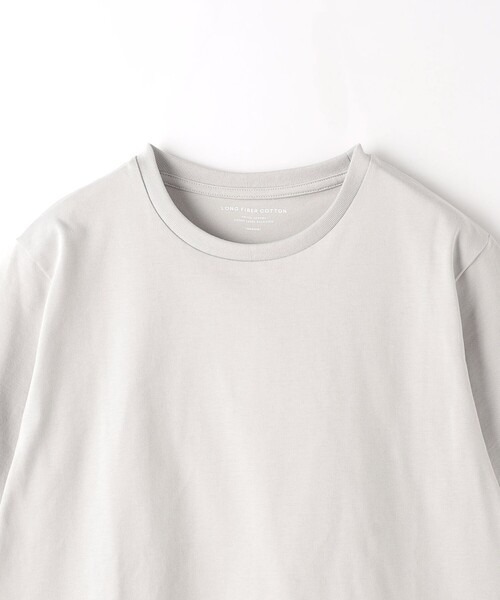 green label relaxing（グリーンレーベルリラクシング）の「スパニッシュピマ ミックス クルーネック Tシャツ（Tシャツ/カットソー・メンズ・ライトグレー/オフホワイト/ピンク/ダークグレー・XL/M/XXL/L/S）」の22枚目の写真