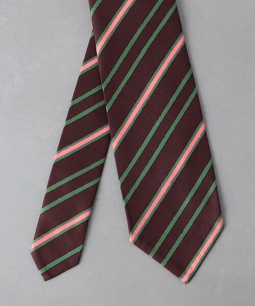Camoshita（カモシタ）の「＜Camoshita＞ レジメンタルストライプ ネクタイ（ネクタイ・メンズ・ワインレッド/ロイヤルブルー/ライトグレー・FREE）」の4枚目の写真