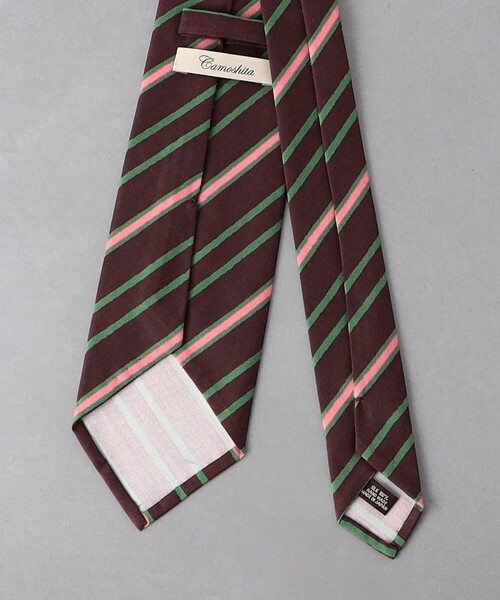 Camoshita（カモシタ）の「＜Camoshita＞ レジメンタルストライプ ネクタイ（ネクタイ・メンズ・ワインレッド/ロイヤルブルー/ライトグレー・FREE）」の5枚目の写真