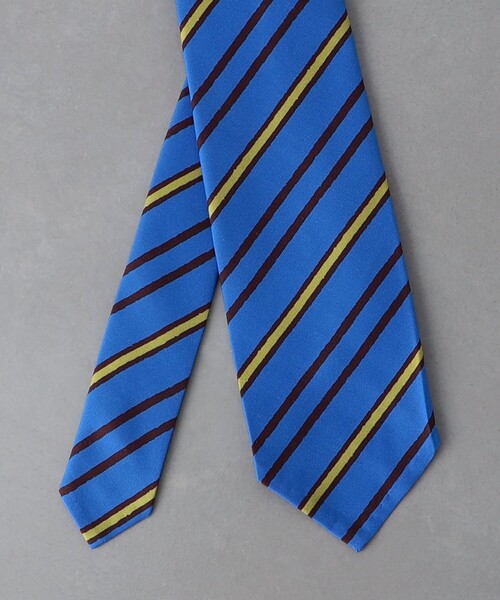 Camoshita（カモシタ）の「＜Camoshita＞ レジメンタルストライプ ネクタイ（ネクタイ・メンズ・ワインレッド/ロイヤルブルー/ライトグレー・FREE）」の9枚目の写真