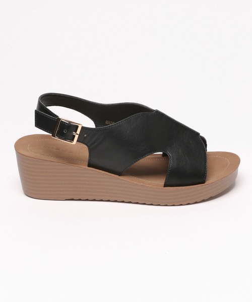 LEPSIM(レプシィム)の「クッションウェッジサンダル 996273(サンダル・レディース・グレイッシュベージュ/ブラック/シルバー・LARGE/MEDIUM/SMALL)」の8枚目の写真