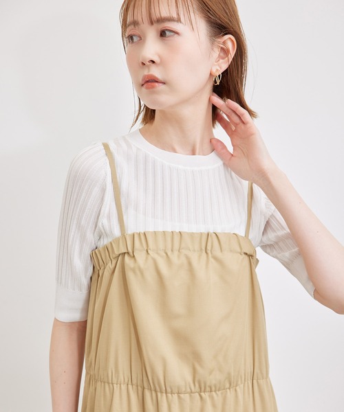 ROPE' PICNIC(ロペピクニック)の「メタルライクヤーンニットプルオーバー(ニット/セーター・レディース・ホワイト/ブラック/クリーム・38)」の21枚目の写真