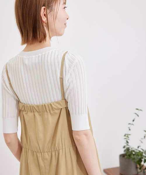 ROPE' PICNIC(ロペピクニック)の「メタルライクヤーンニットプルオーバー(ニット/セーター・レディース・ホワイト/ブラック/クリーム・38)」の10枚目の写真