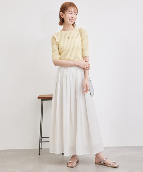 ROPE' PICNIC(ロペピクニック)の「メタルライクヤーンニットプルオーバー(ニット/セーター・レディース・ホワイト/ブラック/クリーム・38)」の11枚目の写真