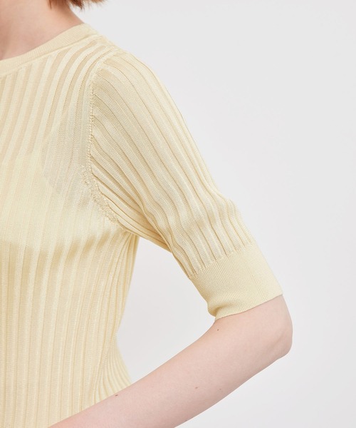 ROPE' PICNIC(ロペピクニック)の「メタルライクヤーンニットプルオーバー(ニット/セーター・レディース・ホワイト/ブラック/クリーム・38)」の9枚目の写真