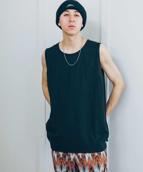 RAGEBLUE（レイジブルー）の「BASIC TANK TOP/ベーシックインナータンクトップ（タンクトップ・メンズ・ホワイト/ブラック・MEDIUM/LARGE）」の4枚目の写真