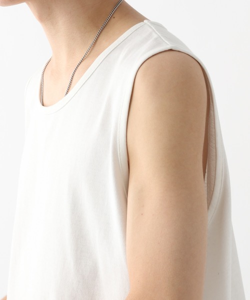 RAGEBLUE（レイジブルー）の「BASIC TANK TOP/ベーシックインナータンクトップ（タンクトップ・メンズ・ホワイト/ブラック・MEDIUM/LARGE）」の11枚目の写真