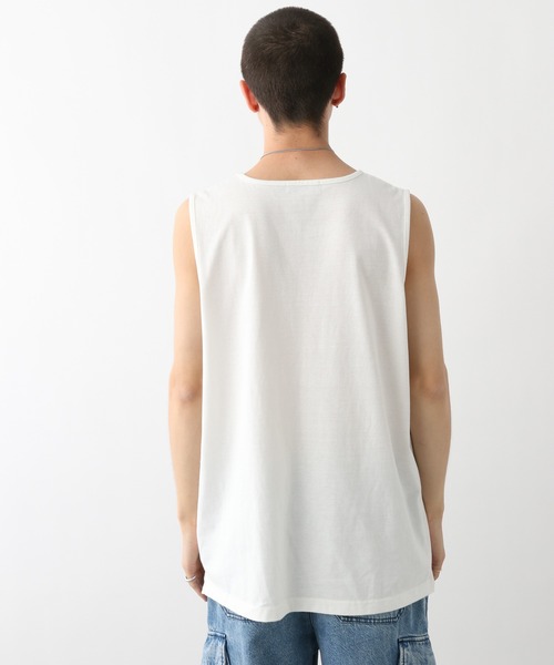 RAGEBLUE（レイジブルー）の「BASIC TANK TOP/ベーシックインナータンクトップ（タンクトップ・メンズ・ホワイト/ブラック・MEDIUM/LARGE）」の8枚目の写真