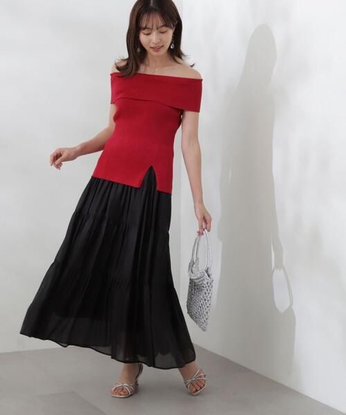 PROPORTION BODY DRESSING（プロポーションボディドレッシング）の「シアーティーアードスカート / 1214120507（スカート・レディース・ホワイト/グレー/ブラック・SMALL/MEDIUM）」の21枚目の写真