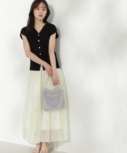 PROPORTION BODY DRESSING（プロポーションボディドレッシング）の「シアーティーアードスカート / 1214120507（スカート・レディース・ホワイト/グレー/ブラック・SMALL/MEDIUM）」の15枚目の写真