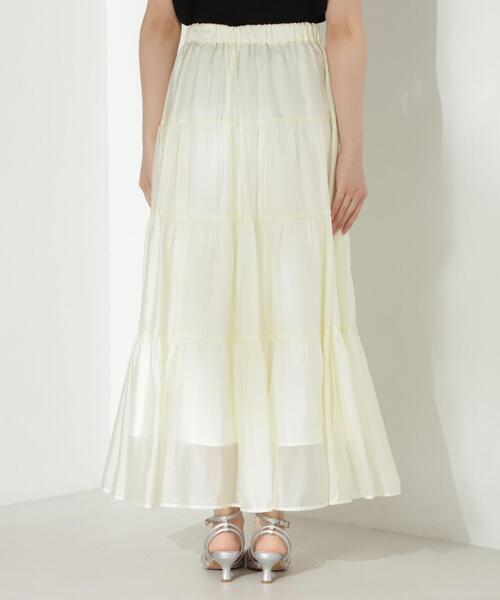 PROPORTION BODY DRESSING（プロポーションボディドレッシング）の「シアーティーアードスカート / 1214120507（スカート・レディース・ホワイト/グレー/ブラック・SMALL/MEDIUM）」の5枚目の写真