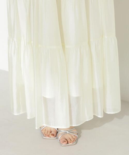 PROPORTION BODY DRESSING（プロポーションボディドレッシング）の「シアーティーアードスカート / 1214120507（スカート・レディース・ホワイト/グレー/ブラック・SMALL/MEDIUM）」の6枚目の写真