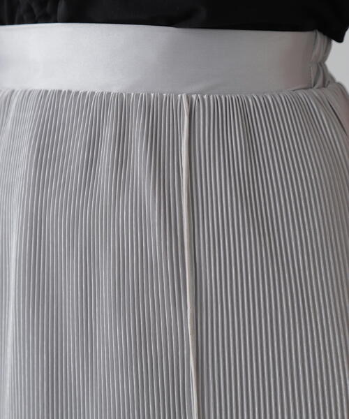 FREE'S MART（フリーズマート）の「配色メローカットソープリーツスカート（スカート・レディース・グレー/ブラック/ブルー・SMALL/MEDIUM）」の4枚目の写真