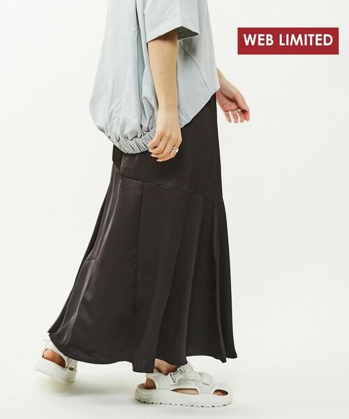 【セール】【WEB LIMITED】MERMAID LINE SATIN SKIRT（スカート）｜CONVERSE TOKYO（コンバーストウキョウ）
