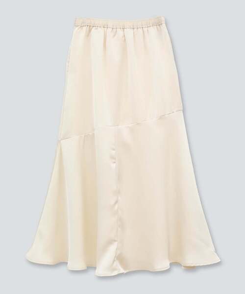 CONVERSE TOKYO（コンバーストウキョウ）の「【WEB LIMITED】MERMAID LINE SATIN SKIRT（スカート・レディース・アイボリー/ブラック/グリーン・FREE）」の16枚目の写真