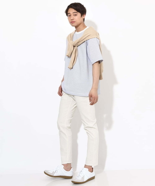 a.v.v（アーヴェヴェ）の「【ドライタッチ】シアーカーディガン（カーディガン/ボレロ・メンズ・チャコールグレー/ベージュ・48/46）」の21枚目の写真