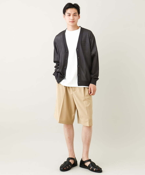 a.v.v（アーヴェヴェ）の「【ドライタッチ】シアーカーディガン（カーディガン/ボレロ・メンズ・チャコールグレー/ベージュ・48/46）」の22枚目の写真