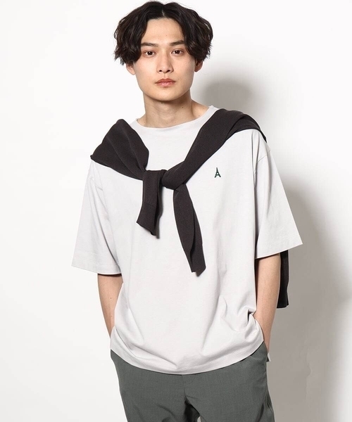 a.v.v（アーヴェヴェ）の「【ドライタッチ】シアーカーディガン（カーディガン/ボレロ・メンズ・チャコールグレー/ベージュ・48/46）」の4枚目の写真