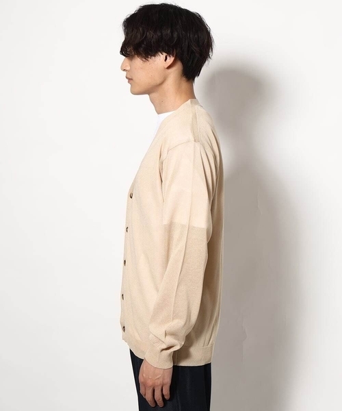 a.v.v（アーヴェヴェ）の「【ドライタッチ】シアーカーディガン（カーディガン/ボレロ・メンズ・チャコールグレー/ベージュ・48/46）」の18枚目の写真