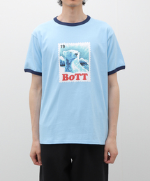 【BoTT】Bear Stamp Ringer Tee 送料込み BOTT(ボット)の「【BoTT / ボット】Bear Stamp Ringer Tee(T