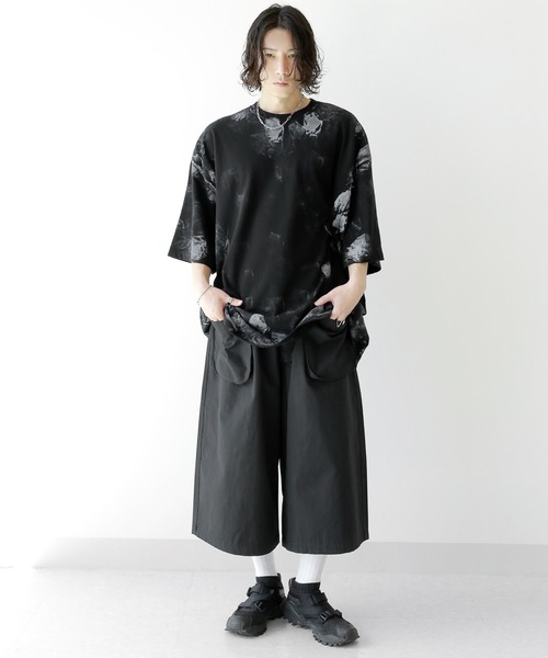 minsobi(ミンソビ)の「ペイントオーバーサイズTシャツ(Tシャツ/カットソー・メンズ・ホワイト/ブラック・FREE)」の11枚目の写真