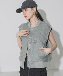 JEANASIS | シアーレイヤードMA-1ベスト/121175(ベスト)