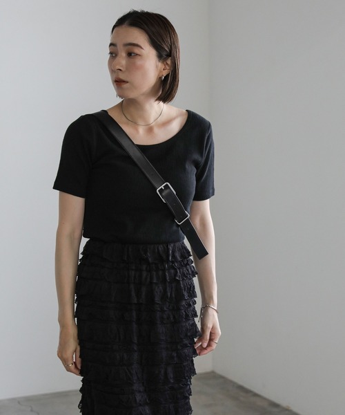 select MOCA（セレクトモカ）の「レースフリルスカート（スカート・レディース・ブラック/アイボリー・MEDIUM/SMALL）」の20枚目の写真