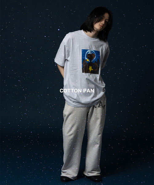 cotton pan（コットンパン）の「COTTON PAN 別注 JW E.T.（Tシャツ/カットソー・メンズ・パープル/グレー/チャコールグレー・LARGE/MEDIUM）」の4枚目の写真