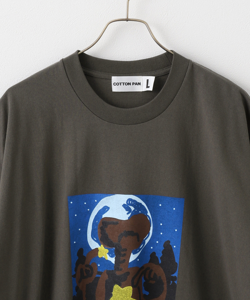 cotton pan（コットンパン）の「COTTON PAN 別注 JW E.T.（Tシャツ/カットソー・メンズ・パープル/グレー/チャコールグレー・LARGE/MEDIUM）」の22枚目の写真