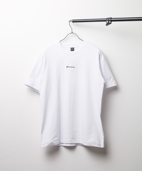 B.I.D.（ビーアイディー）の「《刺繍ショートスリーブ》 コットンTシャツ（Tシャツ/カットソー・レディース・ホワイト系1/ホワイト系2/ホワイト系3/ブラック系1/ブラック系2/ブラック系3/ブルー系/パープル・MEDIUM/LARGE）」の2枚目の写真