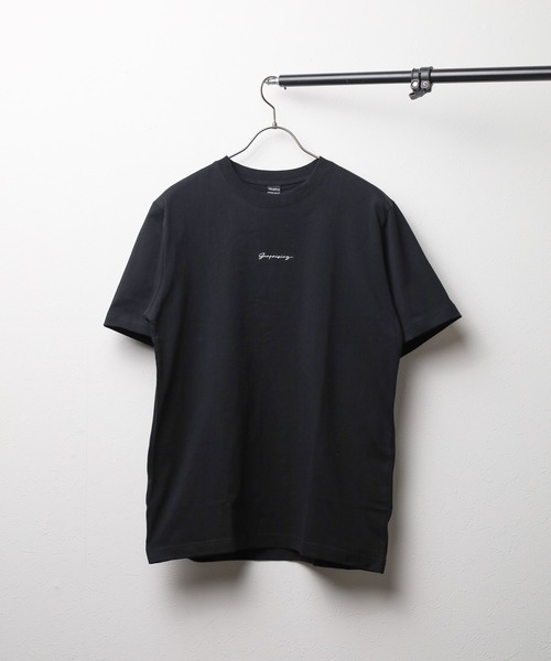 B.I.D.（ビーアイディー）の「《刺繍ショートスリーブ》 コットンTシャツ（Tシャツ/カットソー・レディース・ホワイト系1/ホワイト系2/ホワイト系3/ブラック系1/ブラック系2/ブラック系3/ブルー系/パープル・MEDIUM/LARGE）」の5枚目の写真