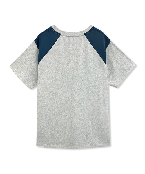 未着用！ANDGEEBEE アンジービー ユニセックス ロゴファーロンT グレー セール】UNISEX ロゴファーロンT（Tシャツ/カットソー