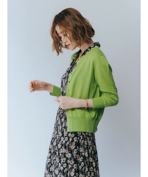 YECCA VECCA(イェッカヴェッカ)の「【UVカット】マシンウォッシャブルカーディガン(カーディガン/ボレロ・レディース・オフホワイト/その他7/ブラック/レッド/ブラウン/グリーン・FREE)」の8枚目の写真