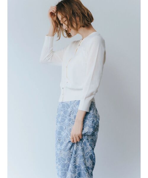 YECCA VECCA(イェッカヴェッカ)の「【UVカット】マシンウォッシャブルカーディガン(カーディガン/ボレロ・レディース・オフホワイト/その他7/ブラック/レッド/ブラウン/グリーン・FREE)」の12枚目の写真