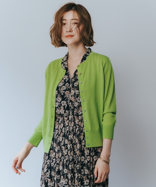 YECCA VECCA(イェッカヴェッカ)の「【UVカット】マシンウォッシャブルカーディガン(カーディガン/ボレロ・レディース・オフホワイト/その他7/ブラック/レッド/ブラウン/グリーン・FREE)」の5枚目の写真