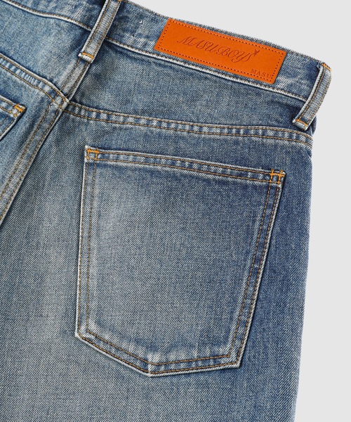 MASU（エムエーエスユー）の「"MASU BOYS" BAGGY JEANS（デニムパンツ・メンズ・ブラック×ピンク/インディゴブルー/ブラック・44/46）」の7枚目の写真