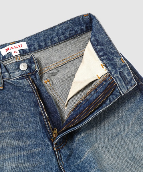 MASU（エムエーエスユー）の「"MASU BOYS" BAGGY JEANS（デニムパンツ・メンズ・ブラック×ピンク/インディゴブルー/ブラック・44/46）」の8枚目の写真