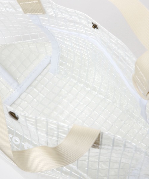 niko and...（ニコアンド）の「オリジナルニコロゴクリアバッグ　Ｍサイズ（ハンドバッグ・レディース・ブラック/ホワイト・0）」の12枚目の写真