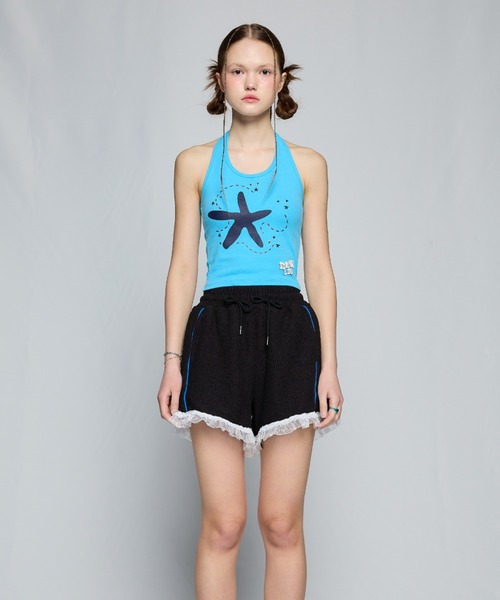 LUVISTRUE(ラヴイズトゥルー)の「BE STARFISH HALTER NECK TOP(タンクトップ・レディース・ホワイト/ブラック/スカイブルー・FREE)」の14枚目の写真